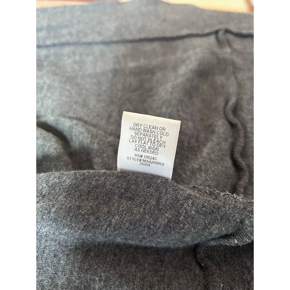 Women’s Grey Supima Cotton Blend Open Front Smart Casual Cardigan With Pockets - Picture 10 of 10